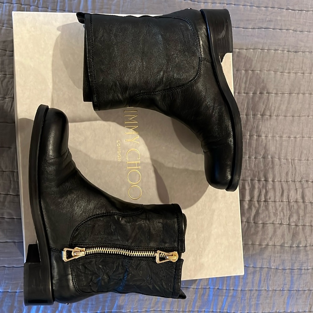 Jimmy Choo black booties